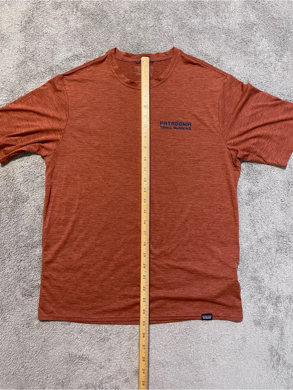 Patagonia Short Sleeve Trail Tee in Rust Orange - Picture 12 of 14